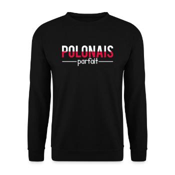 Polonais parfait homme polonais humour - Sweat-shirt Unisexe - noir - Devant - Alina (178cm) & Michal (187cm)