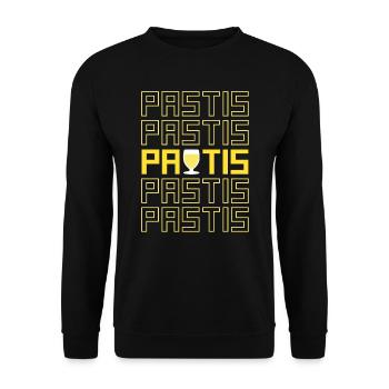 Idée cadeau amateur pastis humour - Sweat-shirt Unisexe - noir - Devant - Alina (178cm) & Michal (187cm)