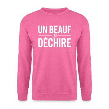 Beauf qui déchire homme beauf humour - Sweat-shirt Unisexe - rose - Devant