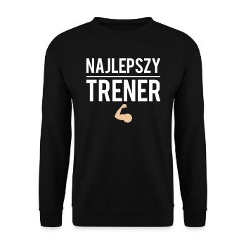 Najlepszy trener prezent dla trenera - Sweat-shirt Unisexe - noir - Devant - Alina (178cm) & Michal (187cm)