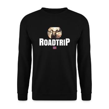 Norwegen Roadtrip - Unisex Pullover - Schwarz - Vorne - Alina (178cm) & Michal (187cm)