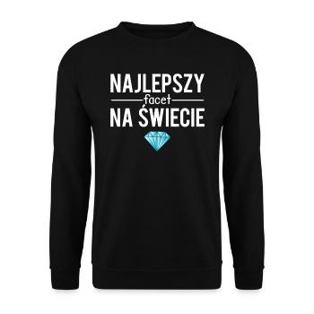 Najlepszy facet na swiecie polonais humour - Sweat-shirt Unisexe - noir - Devant - Alina (178cm) & Michal (187cm)