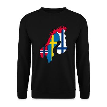 Skandinavien - Unisex Pullover - Schwarz - Vorne - Alina (178cm) & Michal (187cm)
