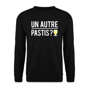 Un autre pastis alcool jaune apéro humour - Sweat-shirt Unisexe - noir - Devant - Alina (178cm) & Michal (187cm)