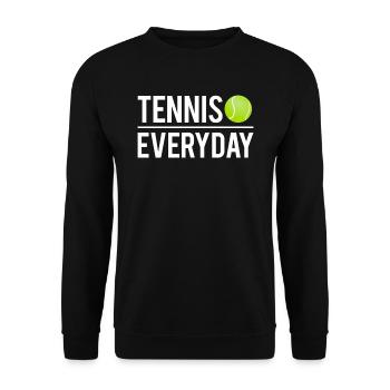 Tennis everyday fan tennis sport humour - Sweat-shirt Unisexe - noir - Devant - Alina (178cm) & Michal (187cm)