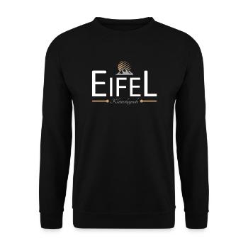 Eifel Klettern - Unisex Pullover - Schwarz - Vorne - Alina (178cm) & Michal (187cm)