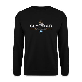 Griechenland Klettern - Unisex Pullover - Schwarz - Vorne - Alina (178cm) & Michal (187cm)