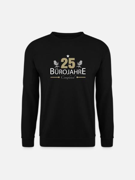 25 Jahre Jubiläum Büro - Unisex Pullover - Schwarz