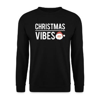 Christmas vibes cadeau ambiance noel - Sweat-shirt Unisexe - noir - Devant - Alina (178cm) & Michal (187cm)