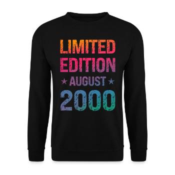 Limited Edition Birthday Party Vintage 2000's - Unisex Sweatshirt - black - Front - Alina (178cm) & Michal (187cm)