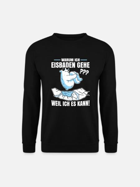 Eisbaden - Unisex Pullover - Schwarz