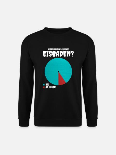 Am Wochenende Eisbaden - Unisex Pullover - Schwarz