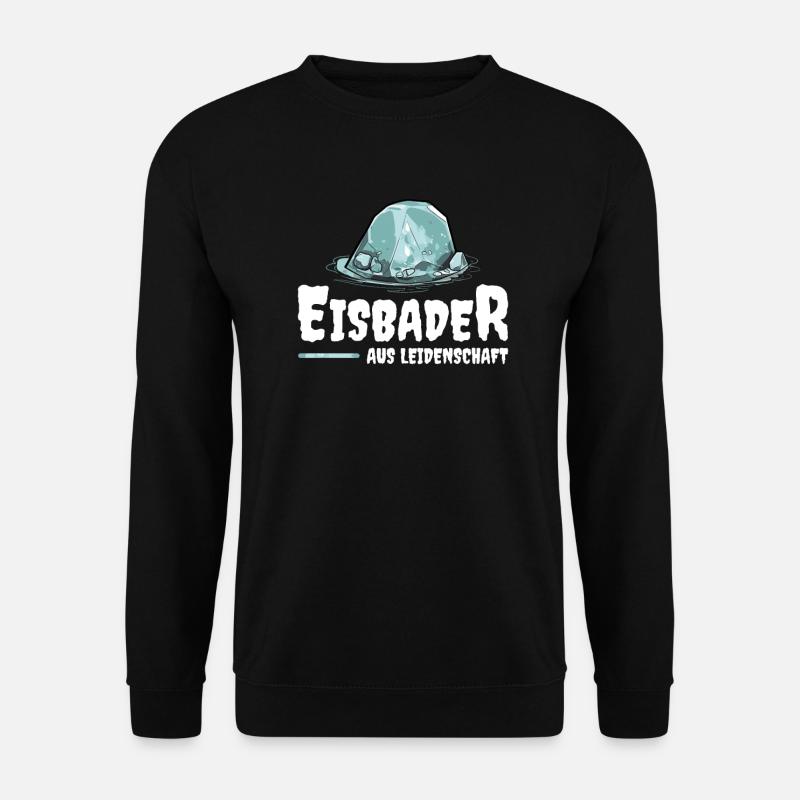 Eisbader aus Leidenschaft - Unisex Pullover - Schwarz
