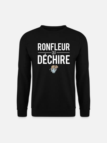 Ronfleur qui déchire je ne ronfle pas ronflement - Sweat-shirt Unisexe - noir