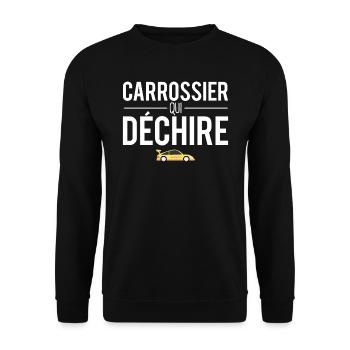 Carrossier qui déchire métier garagiste humour - Sweat-shirt Unisexe - noir - Devant - Alina (178cm) & Michal (187cm)