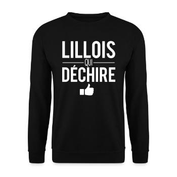 Lillois qui déchire habitant lille ville france - Sweat-shirt Unisexe - noir - Devant - Alina (178cm) & Michal (187cm)