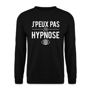 J'peux pas j'ai hypnose thérapie hypnotique - Sweat-shirt Unisexe - noir - Devant - Alina (178cm) & Michal (187cm)