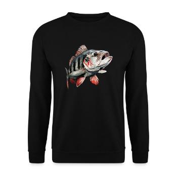 Perche - Sweat-shirt Unisexe - noir - Devant - Alina (178cm) & Michal (187cm)