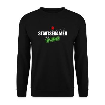 Staatsexamen Mathe - Unisex Pullover - Schwarz - Vorne - Alina (178cm) & Michal (187cm)