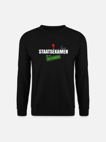 Jura Staatsexamen Bestanden - Unisex Pullover - Schwarz