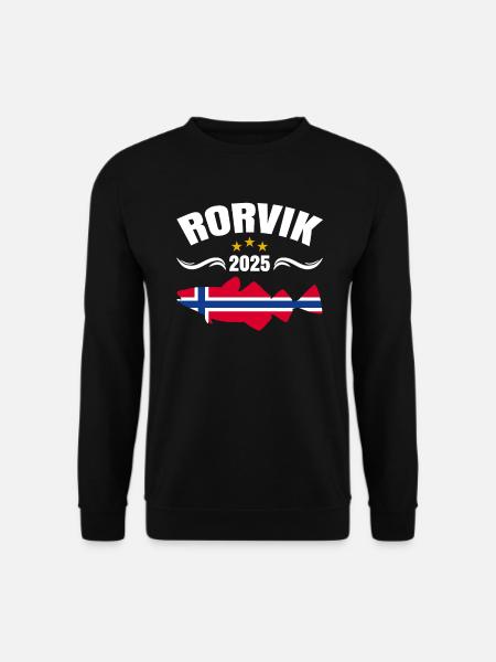 Norwegen Angeln 2025 Rorvik - Unisex Pullover - Schwarz
