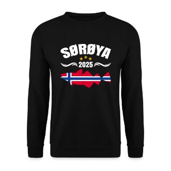 Norwegen Angeln 2025 Soroya - Unisex Pullover - Schwarz - Vorne - Alina (178cm) & Michal (187cm)