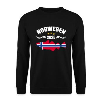 Norwegen Angeltour 2025 - Unisex Pullover - Schwarz - Vorne - Alina (178cm) & Michal (187cm)