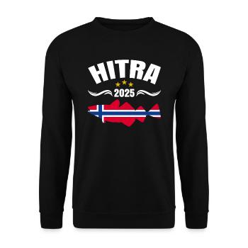 Hitra Norwegen Angeltour 2025 - Unisex Pullover - Schwarz - Vorne - Alina (178cm) & Michal (187cm)