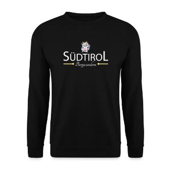 Südtirol Bergwandern - Unisex Pullover - Schwarz - Vorne - Alina (178cm) & Michal (187cm)