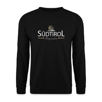 Bergwandern in Südtirol - Unisex Pullover - Schwarz - Vorne - Alina (178cm) & Michal (187cm)