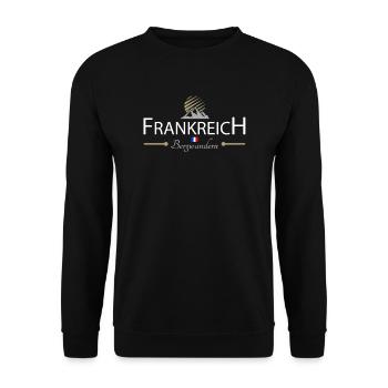 Frankreich Bergwandern - Unisex Pullover - Schwarz - Vorne - Alina (178cm) & Michal (187cm)