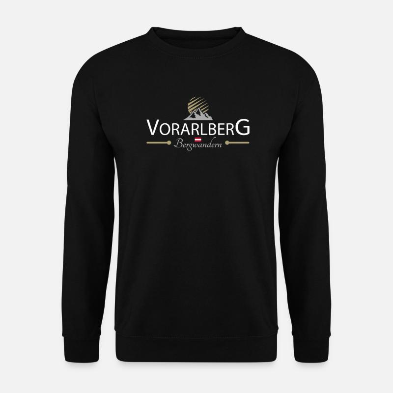Vorarlberg Bergwandern - Unisex Pullover - Schwarz