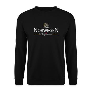 Norwegen Bergwandern - Unisex Pullover - Schwarz - Vorne - Alina (178cm) & Michal (187cm)