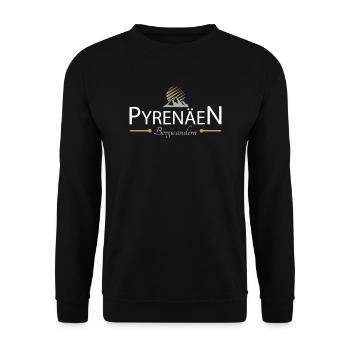 Pyrenäen Bergwandern - Unisex Pullover - Schwarz - Vorne - Alina (178cm) & Michal (187cm)
