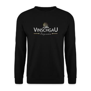 Vinschgau Bergwandern - Unisex Pullover - Schwarz - Vorne - Alina (178cm) & Michal (187cm)
