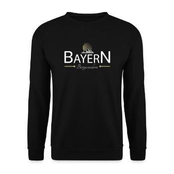 Bayern Bergwandern - Unisex Pullover - Schwarz - Vorne - Alina (178cm) & Michal (187cm)