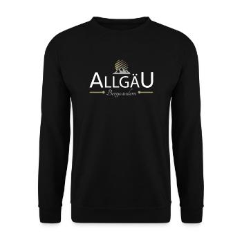 Allgäu Bergwandern - Unisex Pullover - Schwarz - Vorne - Alina (178cm) & Michal (187cm)