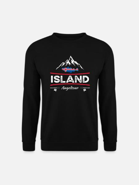 Island Angeltour - Unisex Pullover - Schwarz
