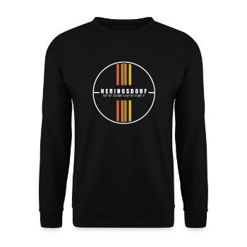 Heringsdorf - Unisex Pullover - Schwarz - Vorne - Alina (178cm) & Michal (187cm)