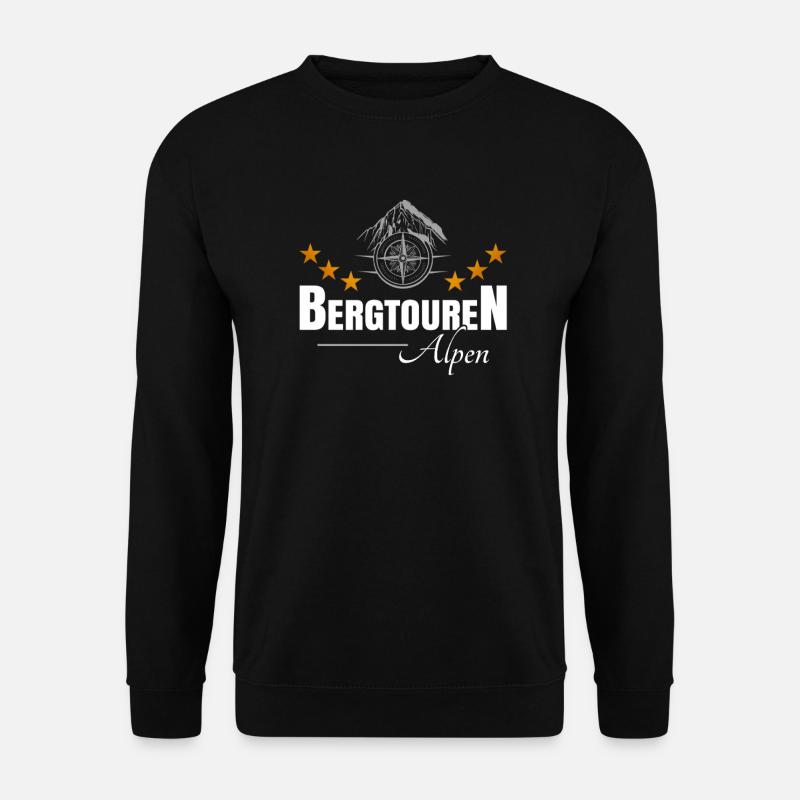 Bergtouren Alpen - Unisex Pullover - Schwarz