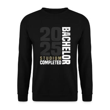 Bachelor Studium 2025 - Unisex Pullover - Schwarz - Vorne - Alina (178cm) & Michal (187cm)