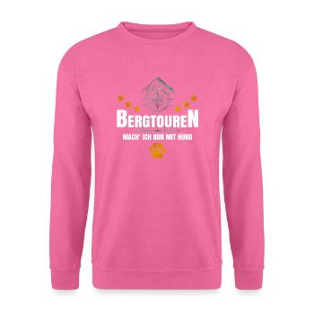 Bergtouren mit Hund - Unisex Pullover - Pink - Vorne