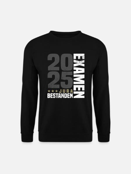 Jura Examen Bestanden 2025 - Unisex Pullover - Schwarz