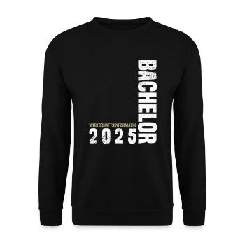 Bachelor Wirtschaftsinformatik - Unisex Pullover - Schwarz - Vorne - Alina (178cm) & Michal (187cm)