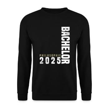 Bachelor Philosophie 2025 - Unisex Pullover - Schwarz - Vorne - Alina (178cm) & Michal (187cm)
