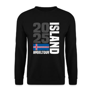 Island Angeltour 2025 - Unisex Pullover - Schwarz - Vorne - Alina (178cm) & Michal (187cm)