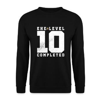 Mariage Niveau 10 Terminé - Sweat-shirt Unisexe - noir - Devant - Alina (178cm) & Michal (187cm)