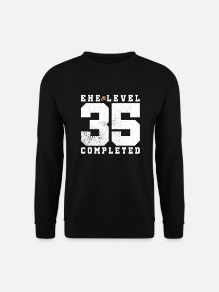 Ehe Level 35 Completed - Unisex Pullover - Schwarz
