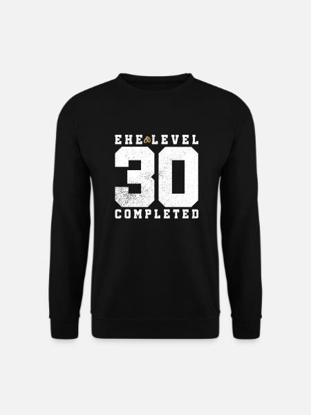 Marriage Level 30 Completed - Unisex Sweatshirt - black