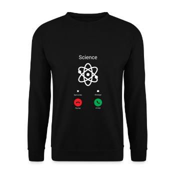 Science Gets! - Unisex Sweatshirt - black - Front - Alina (178cm) & Michal (187cm)